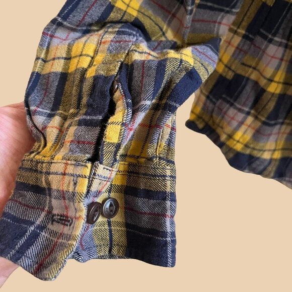 Weatherproof Vintage Shirt Adult Extra Large Yellow Plaid Western Casual Mens‎ - Picture 4 of 7